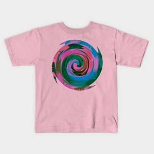 Rainbow Spiral 7 Kids T-Shirt